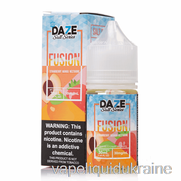 Vape Liquid Ukraine ICED Strawberry Mango Nectarine - 7 Daze Fusion Salt - 30mL 30mg